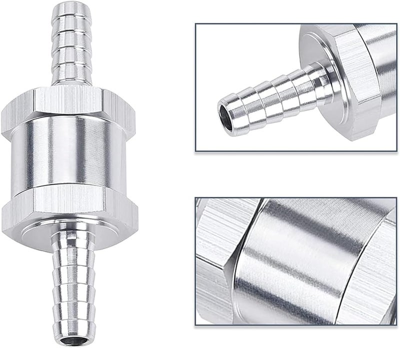 Superall 6mm 1/4" Fuel Non Return One Way Check Valve for Petrol Diesel Fuel Oil Water Aluminium Alloy Accessories - Image 3